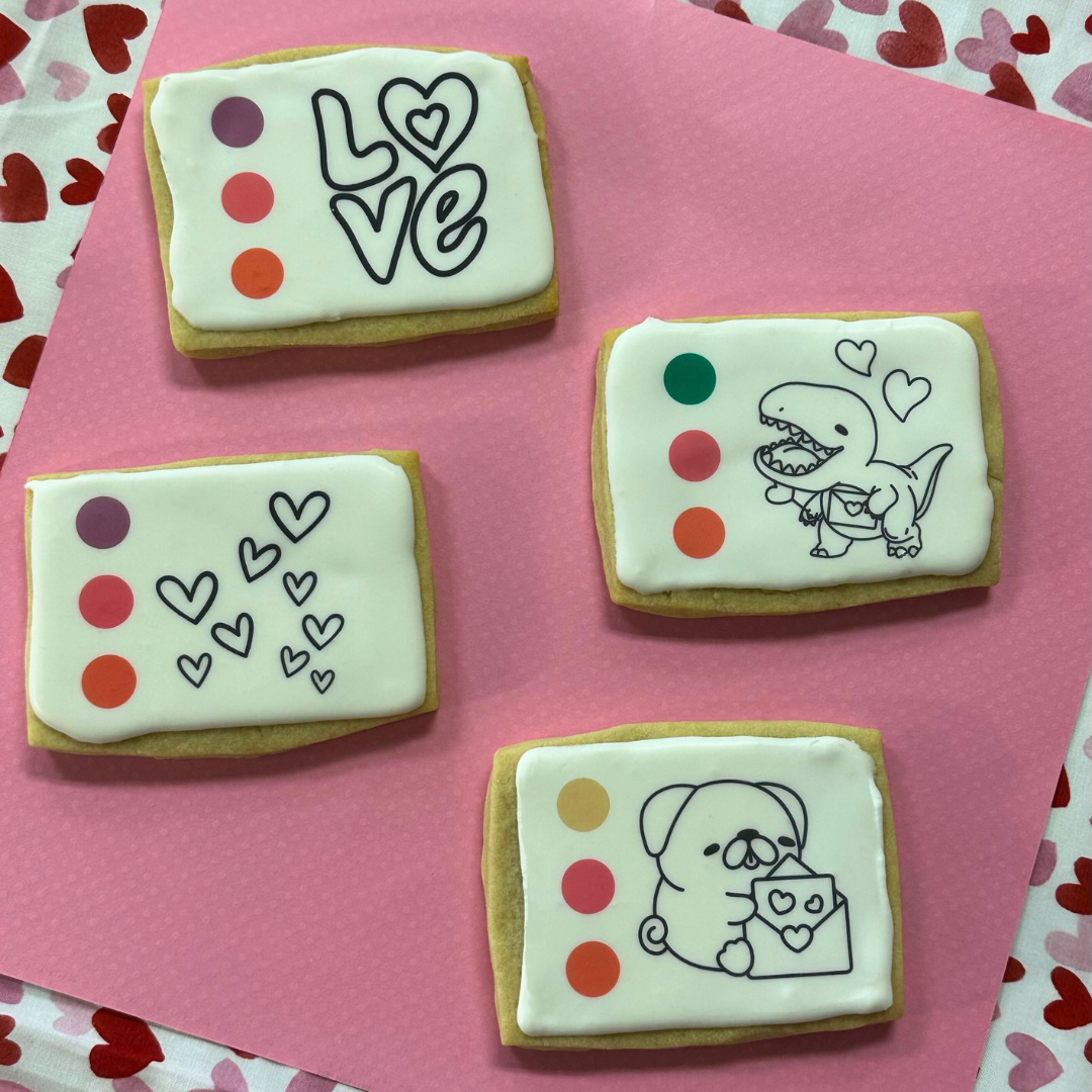 Valentine's Day Paint Cookies