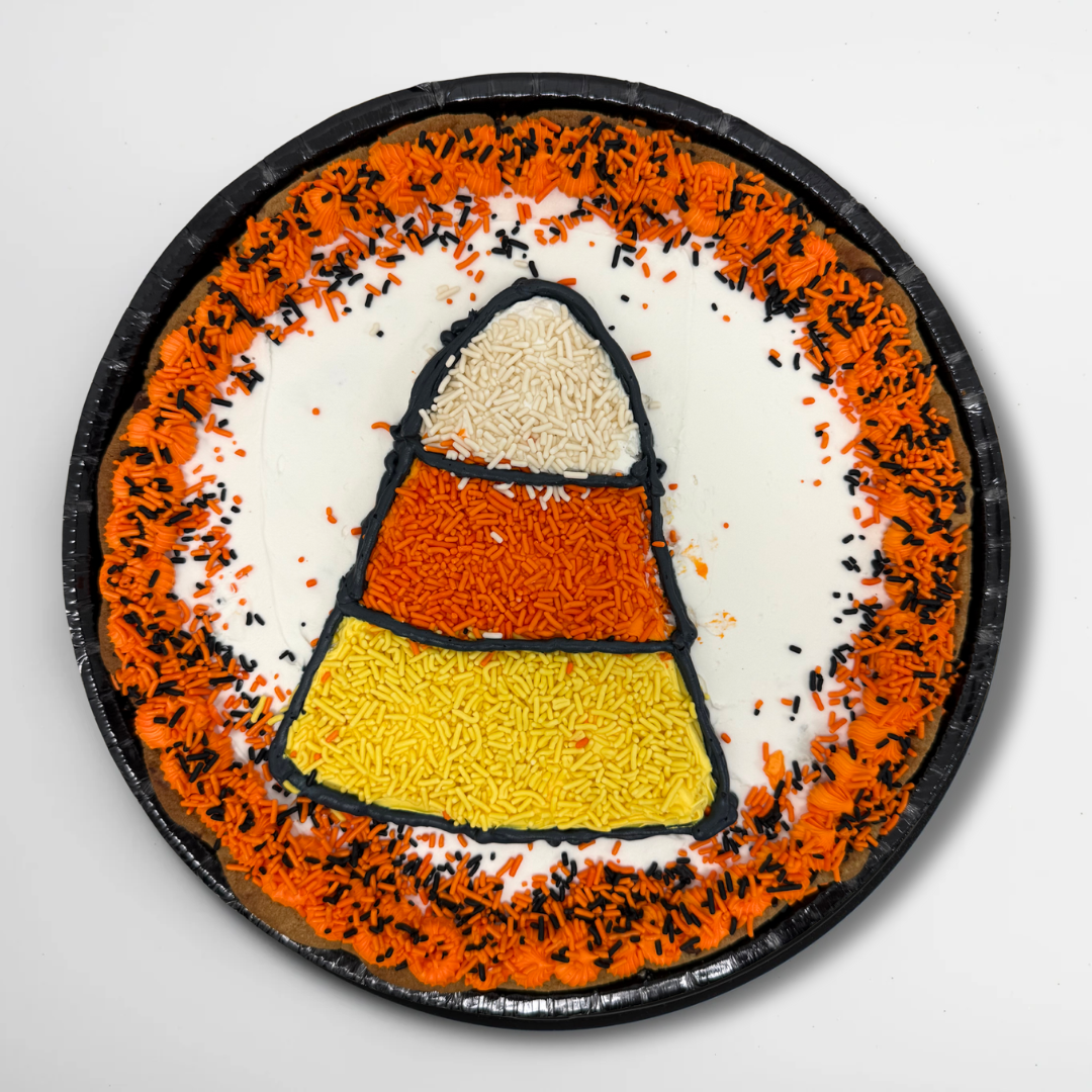 Candy Corn Cookie Cake