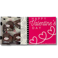 Heart Brownie 6 Pack Gift Box