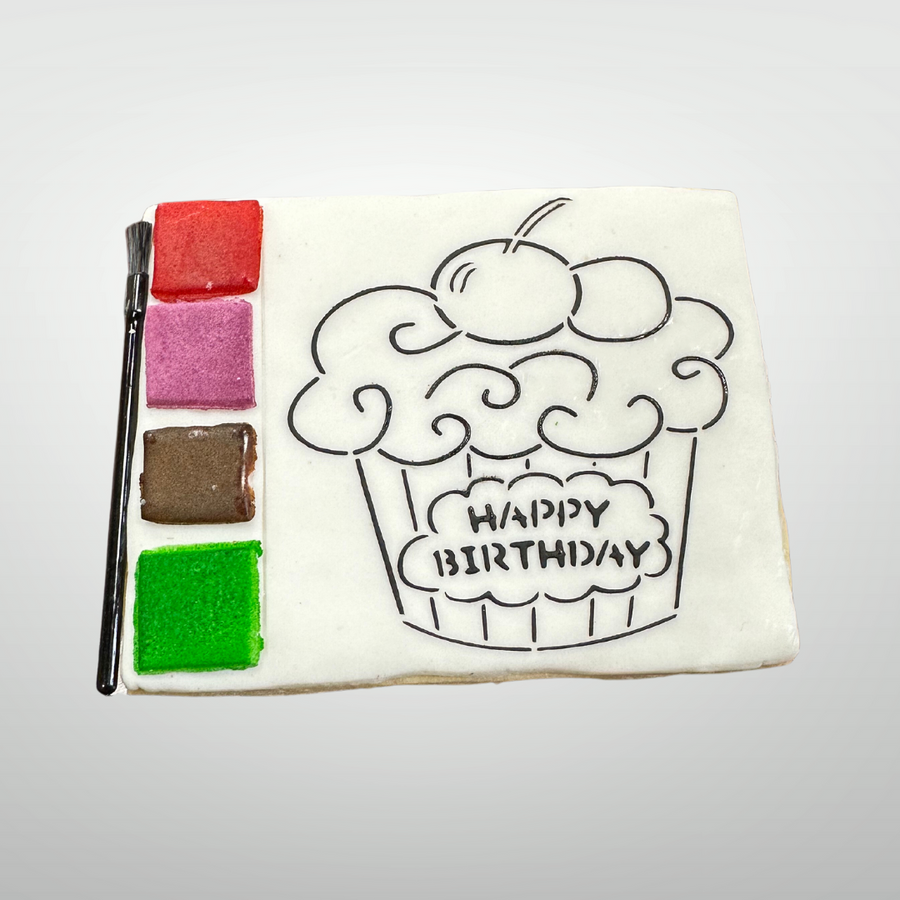 Paint Your Own Cookies - Happy Birthday